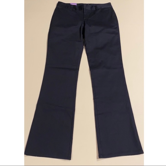 Lee Uniforms SZ 7 Juniors Low Rise Bootcut Navy Pants New D23 - Picture 1 of 13